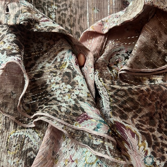 ABS by Allen Schwartz Sheer Blouse Large - Picture 4 of 8